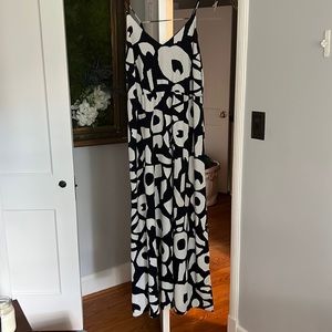 Maxi abstract print dress